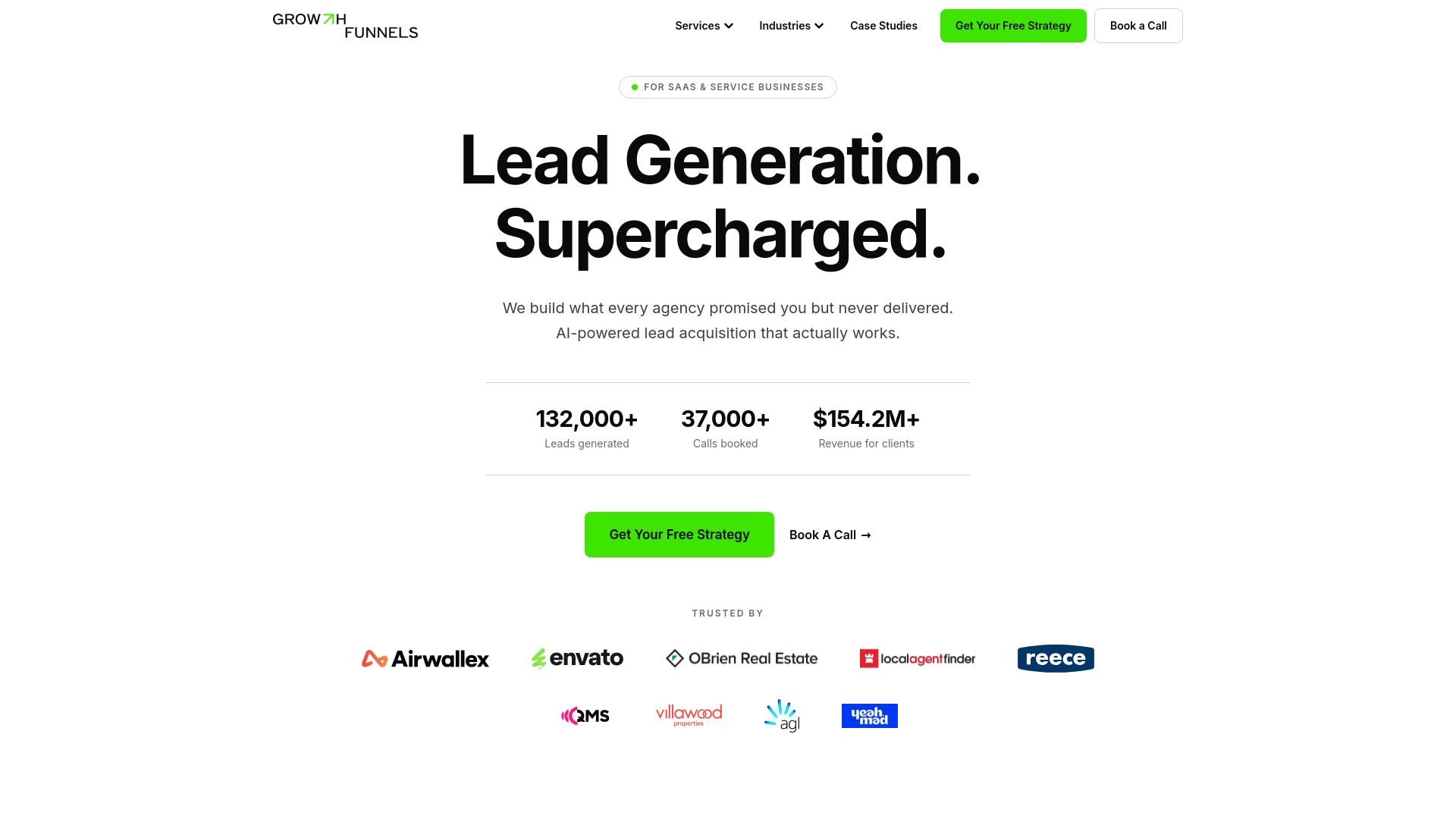 Screenshot of growthfunnels.com.au