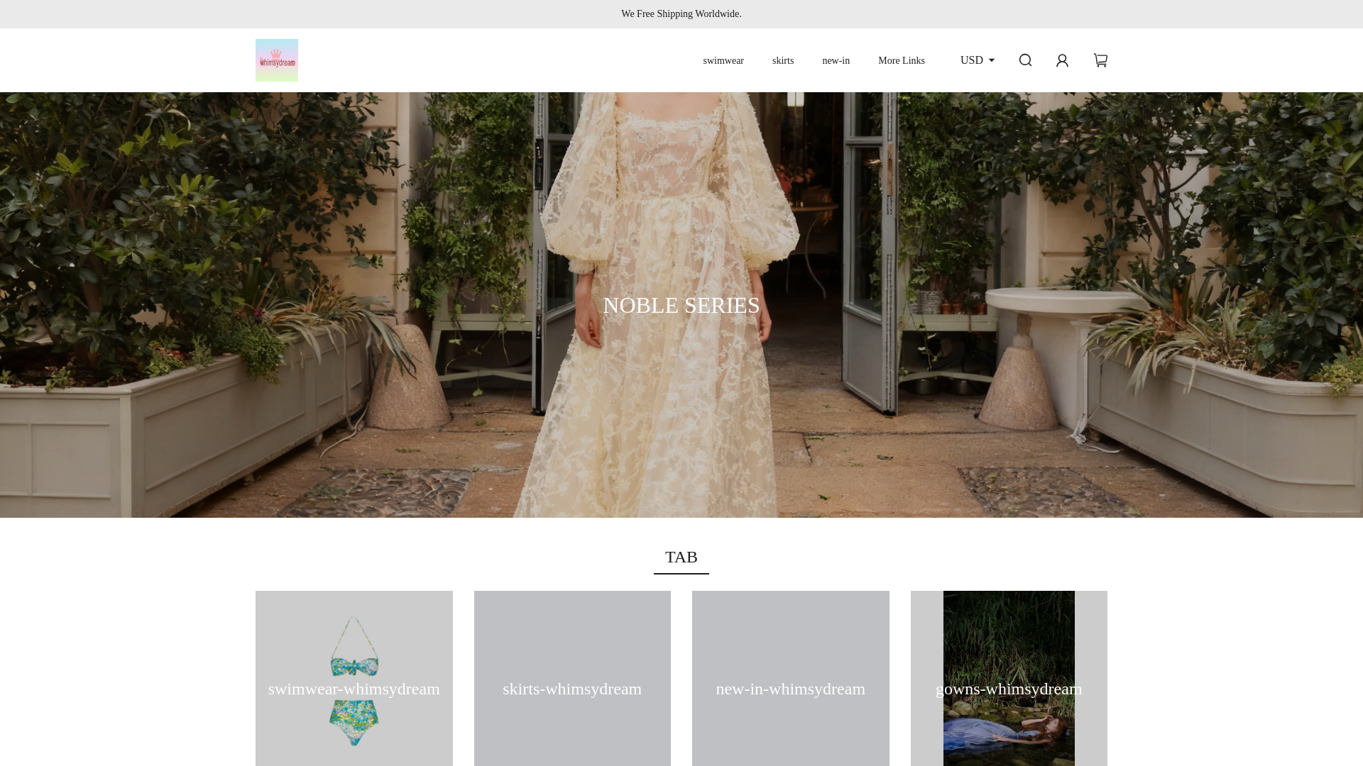whimsydream.com のスクリーンショット