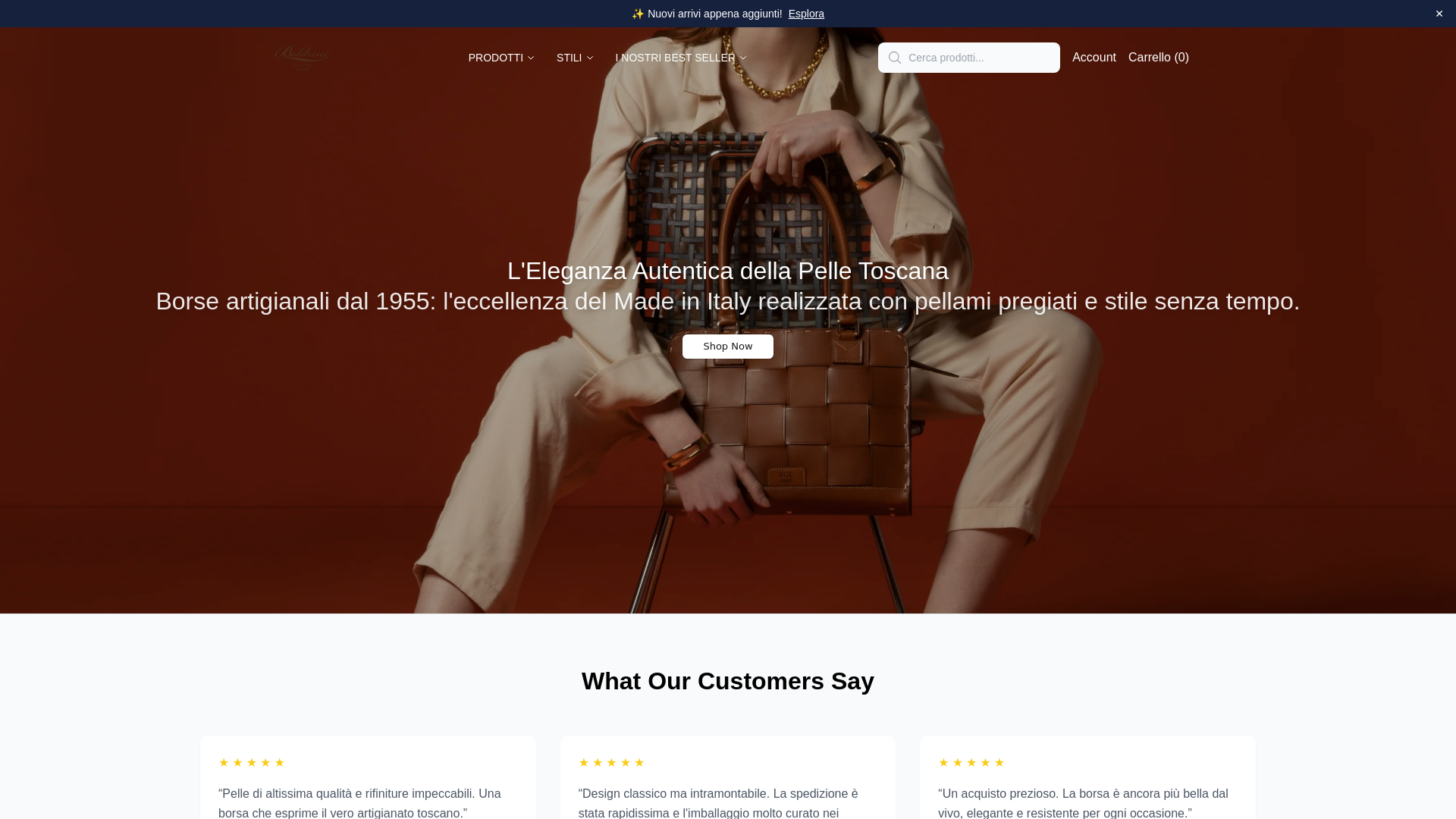 Screenshot of boldriniselleriastudio.shop