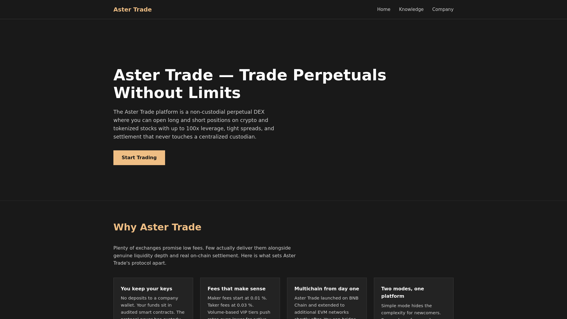 Screenshot of aster-trade.net