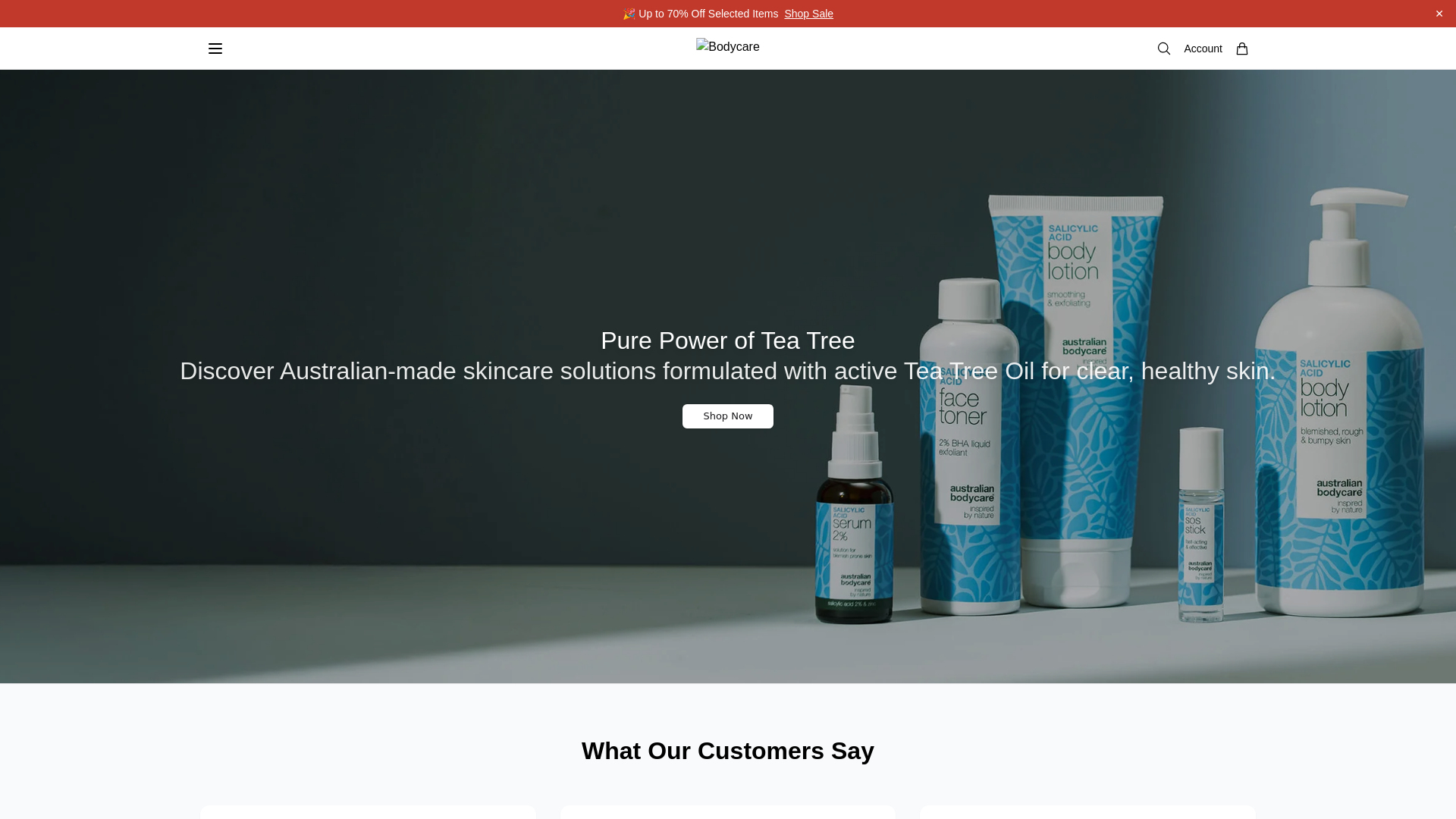 Screenshot of bodycarehaus.shop