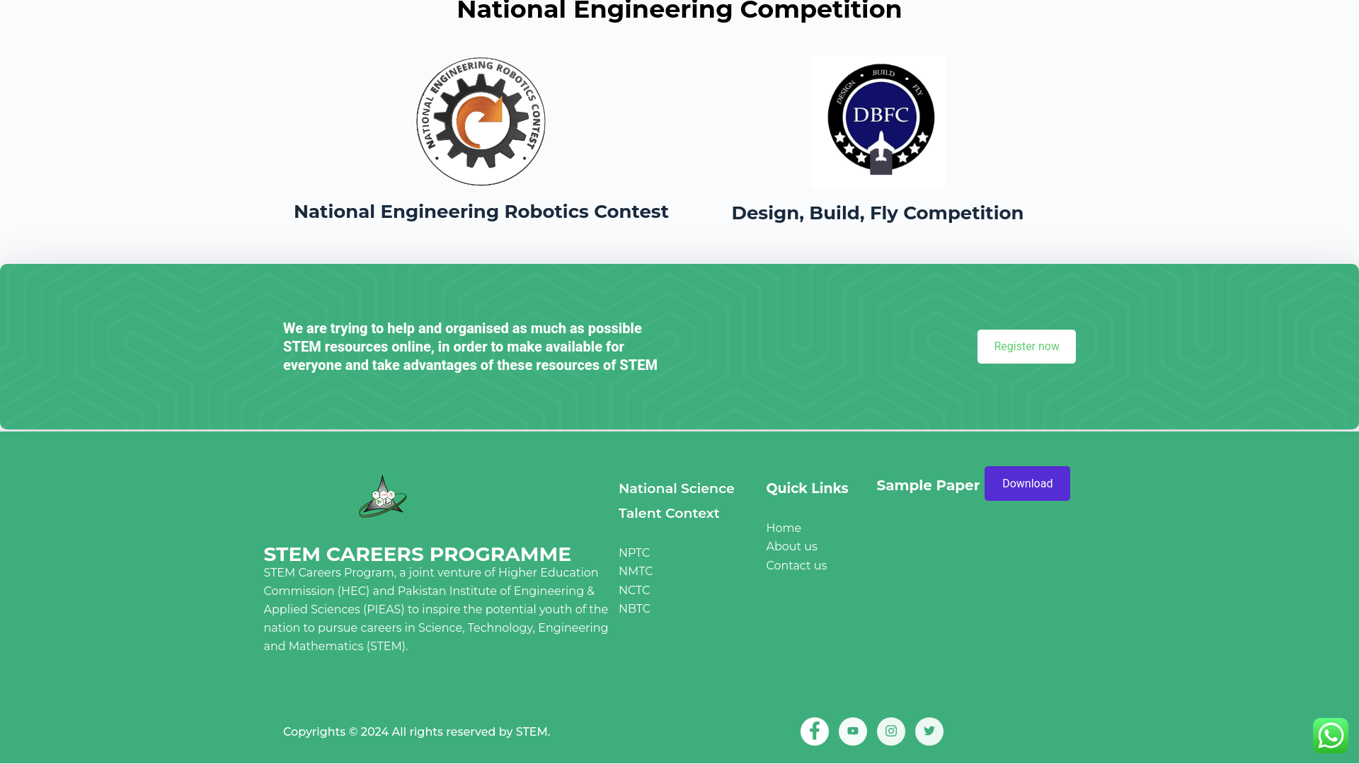 Screenshot of stem.edu.pk