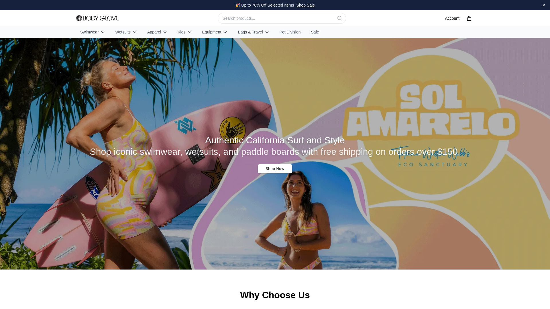 Screenshot of bodygloveofficial.shop