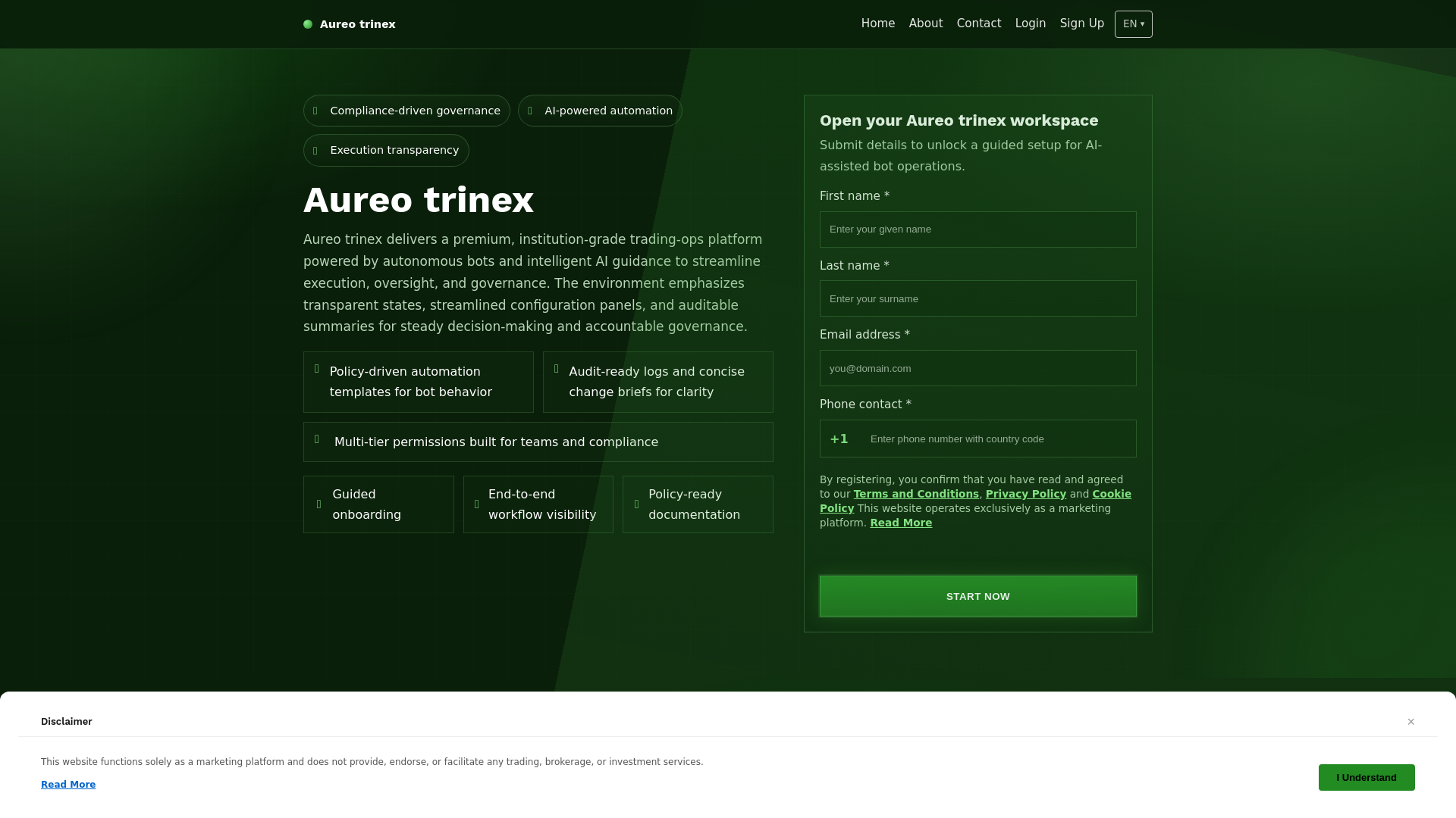 Screenshot of aureotrinex.club