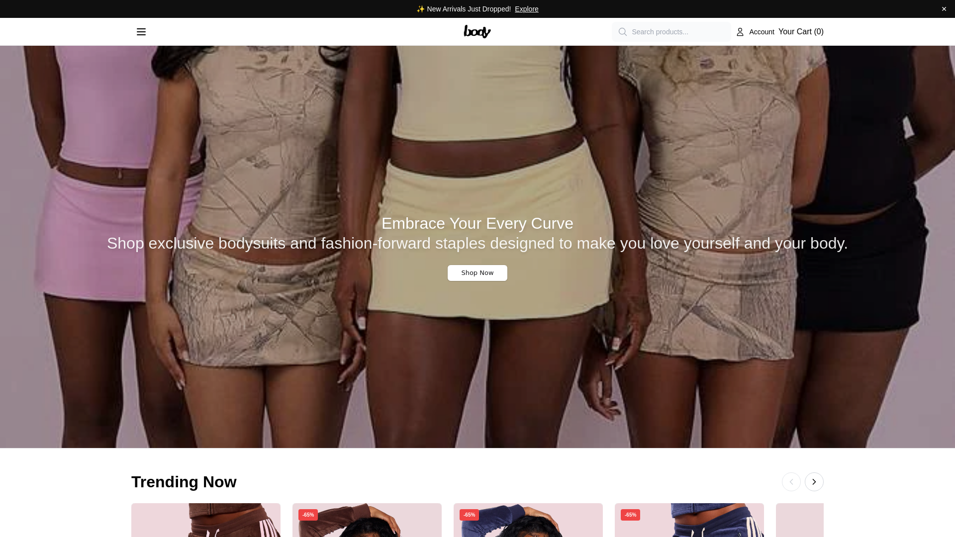Screenshot of bodybyraventracystore.shop
