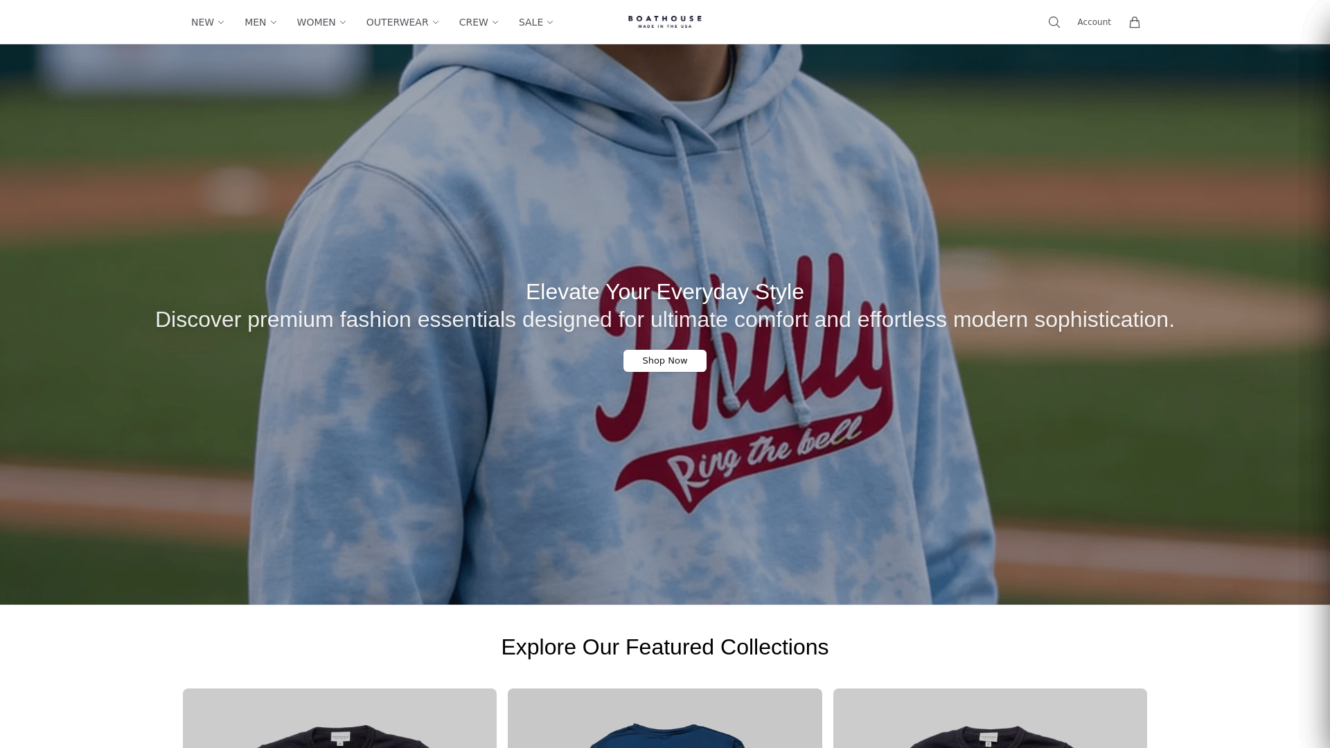 Screenshot of boathouseofficial.shop