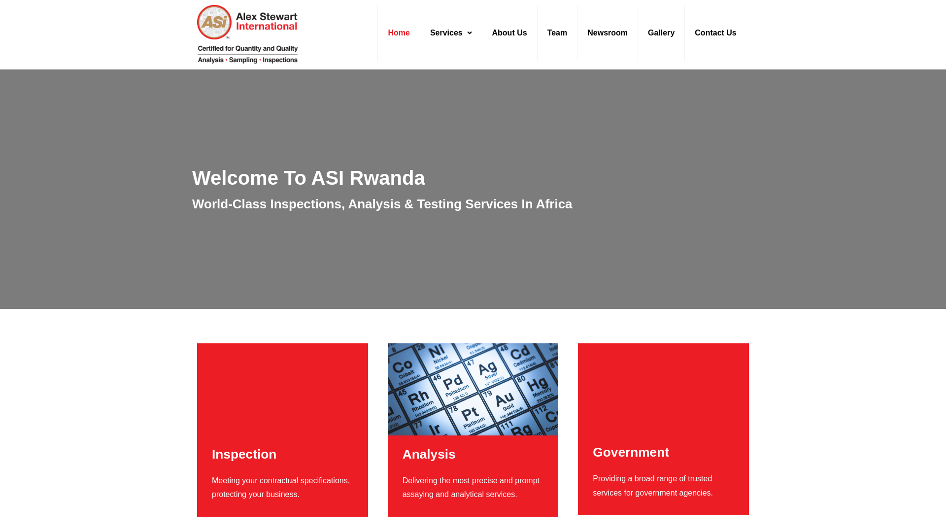 Screenshot of alexstewartinternationalltd.rw