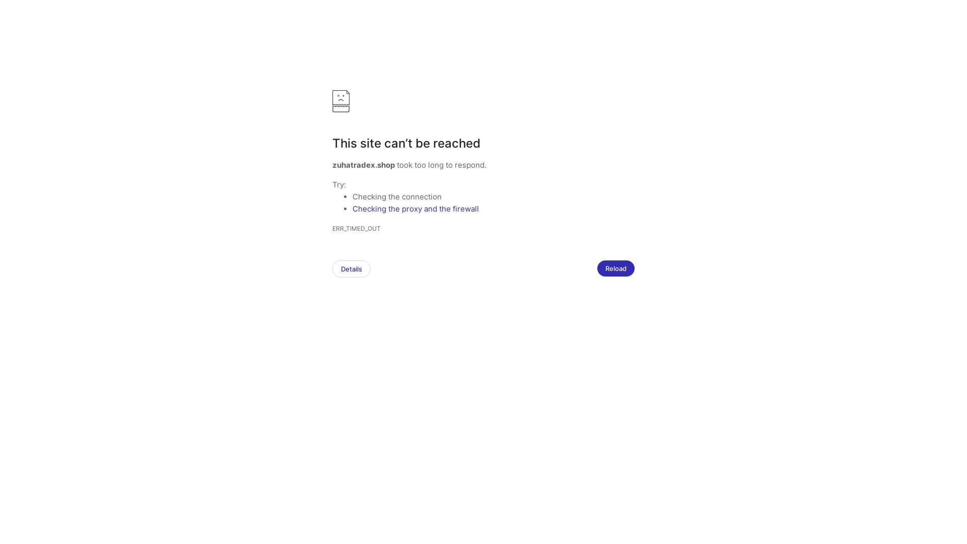 Screenshot of zuhatradex.shop