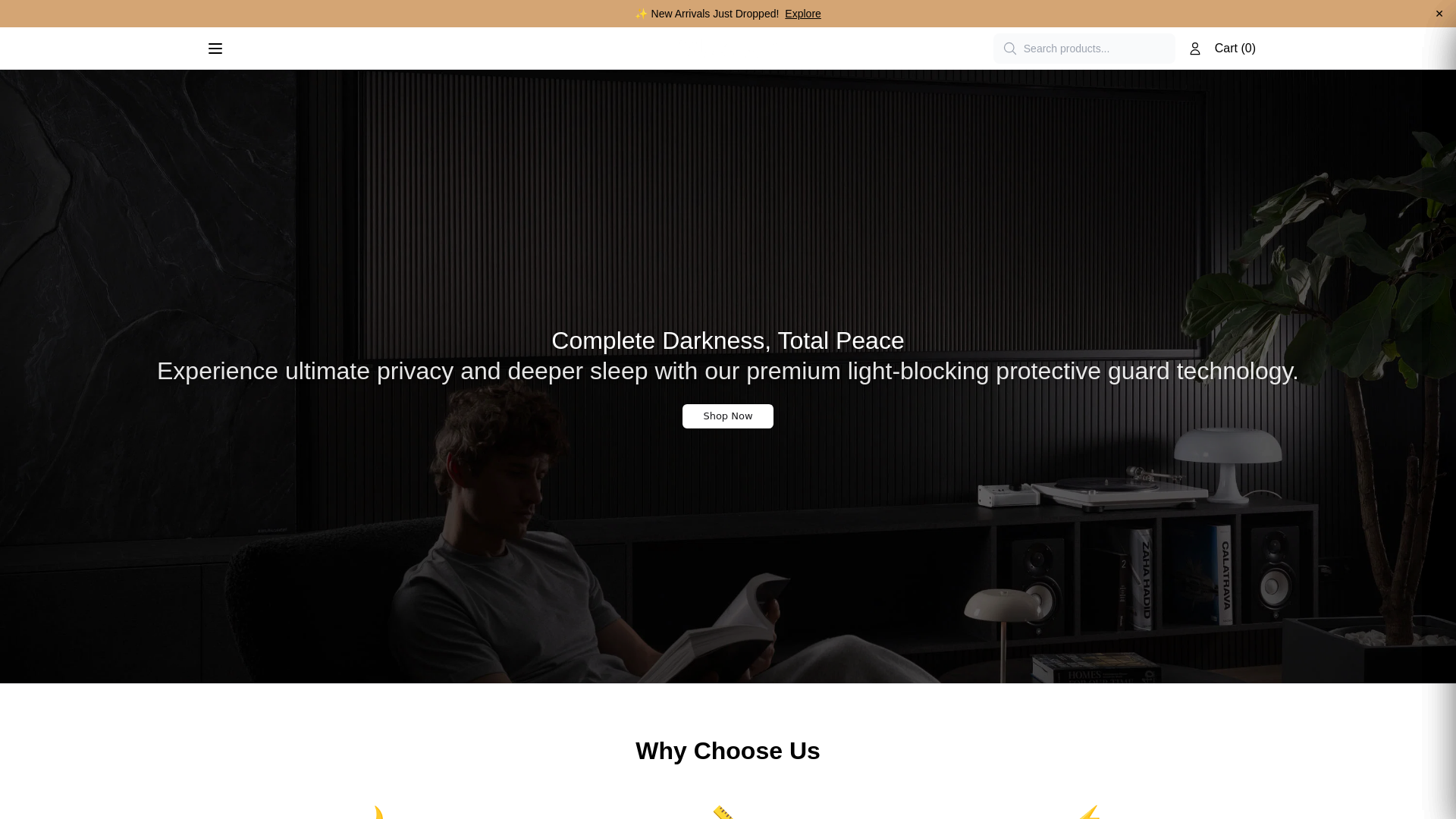 Screenshot of blackoutlane.shop