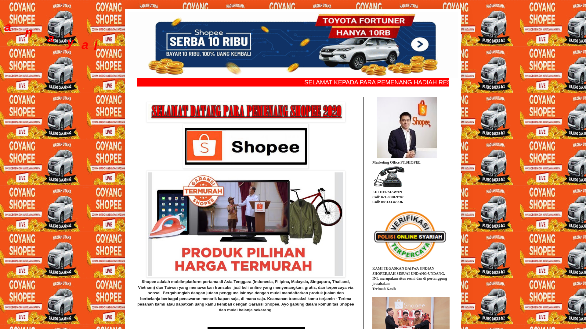 Stored capture of shopee4333.blogspot.com