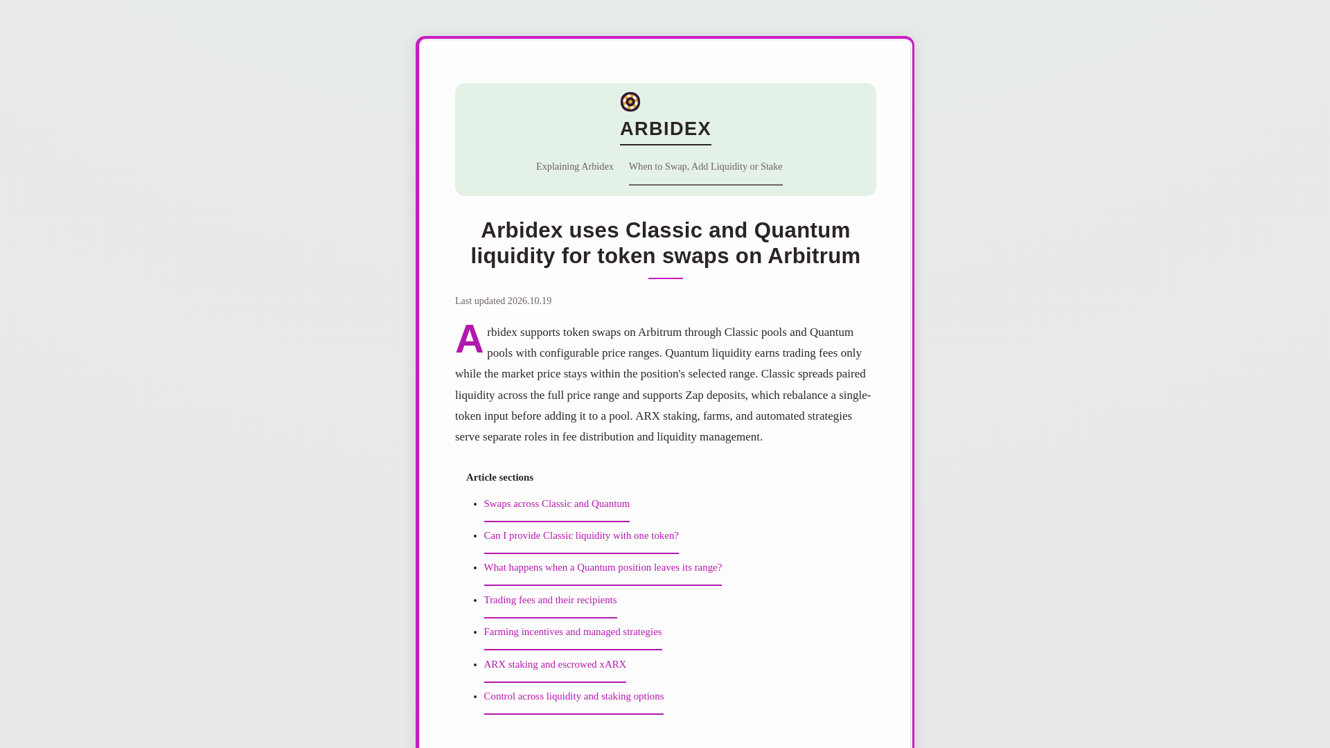 Screenshot of arbdiex.run