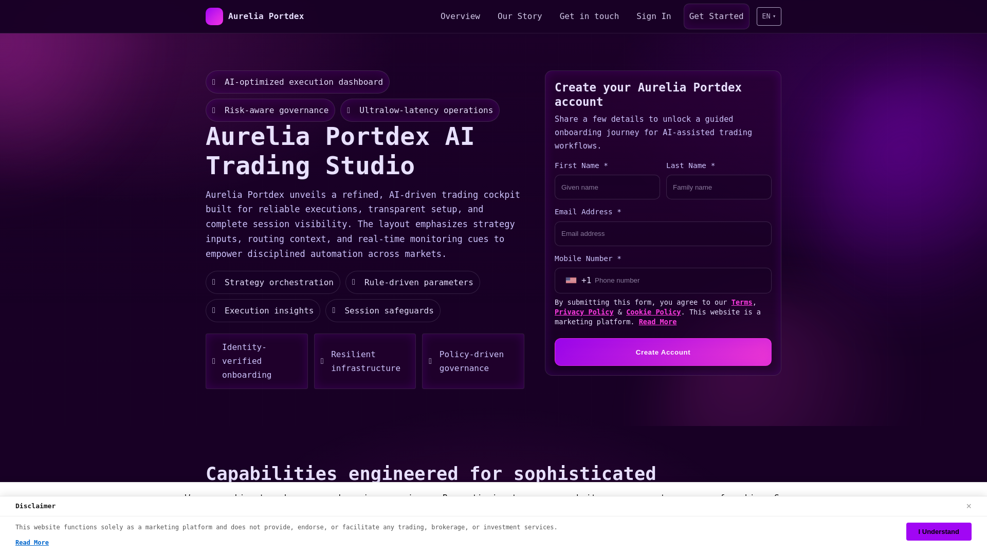 Screenshot of aureliaportdex-tech.com