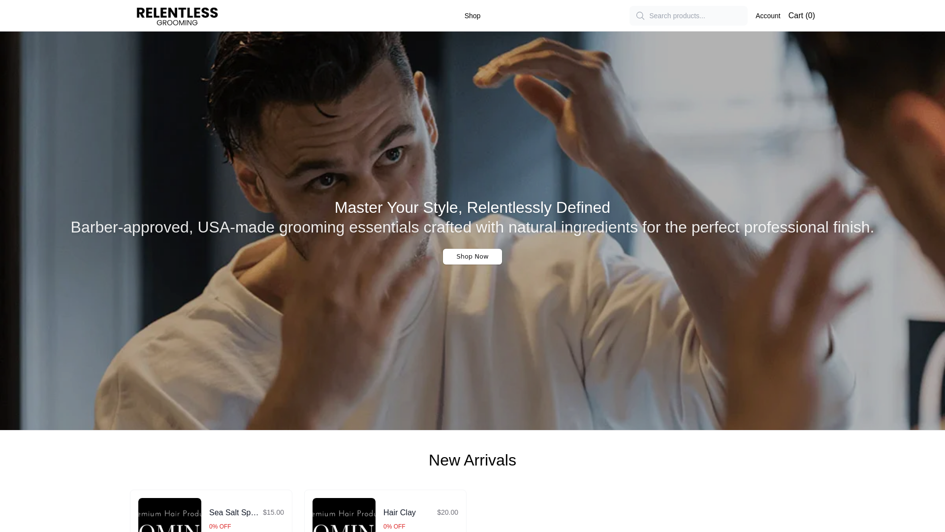 Screenshot of boldbeard.shop