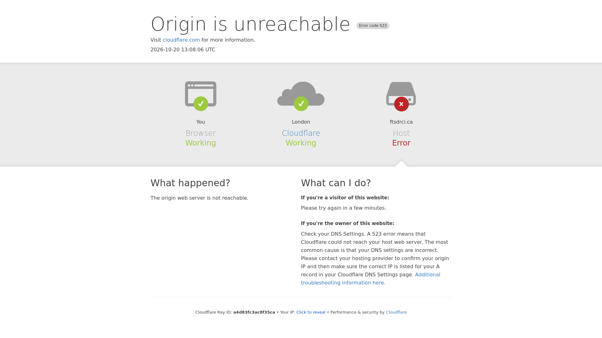 Screenshot of ftsdrci.ca
