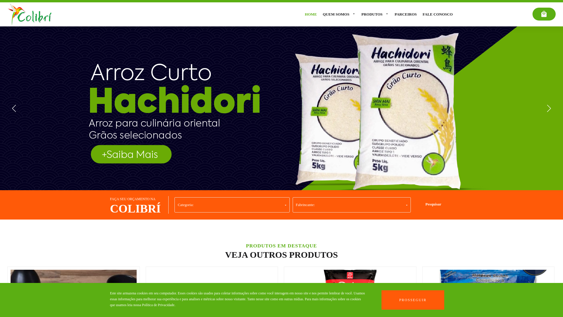 Screenshot von colibridistribuidora.com.br