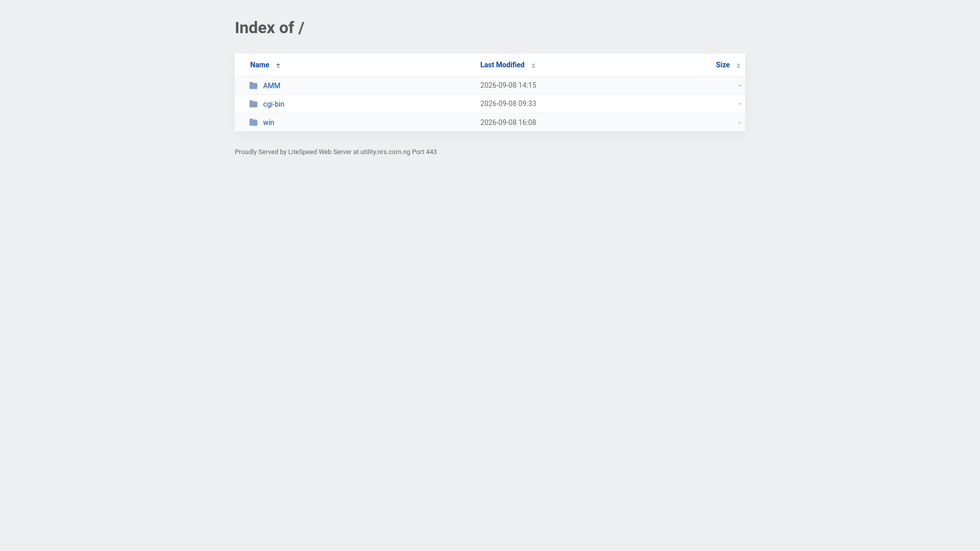 Screenshot of utility.nrs.com.ng