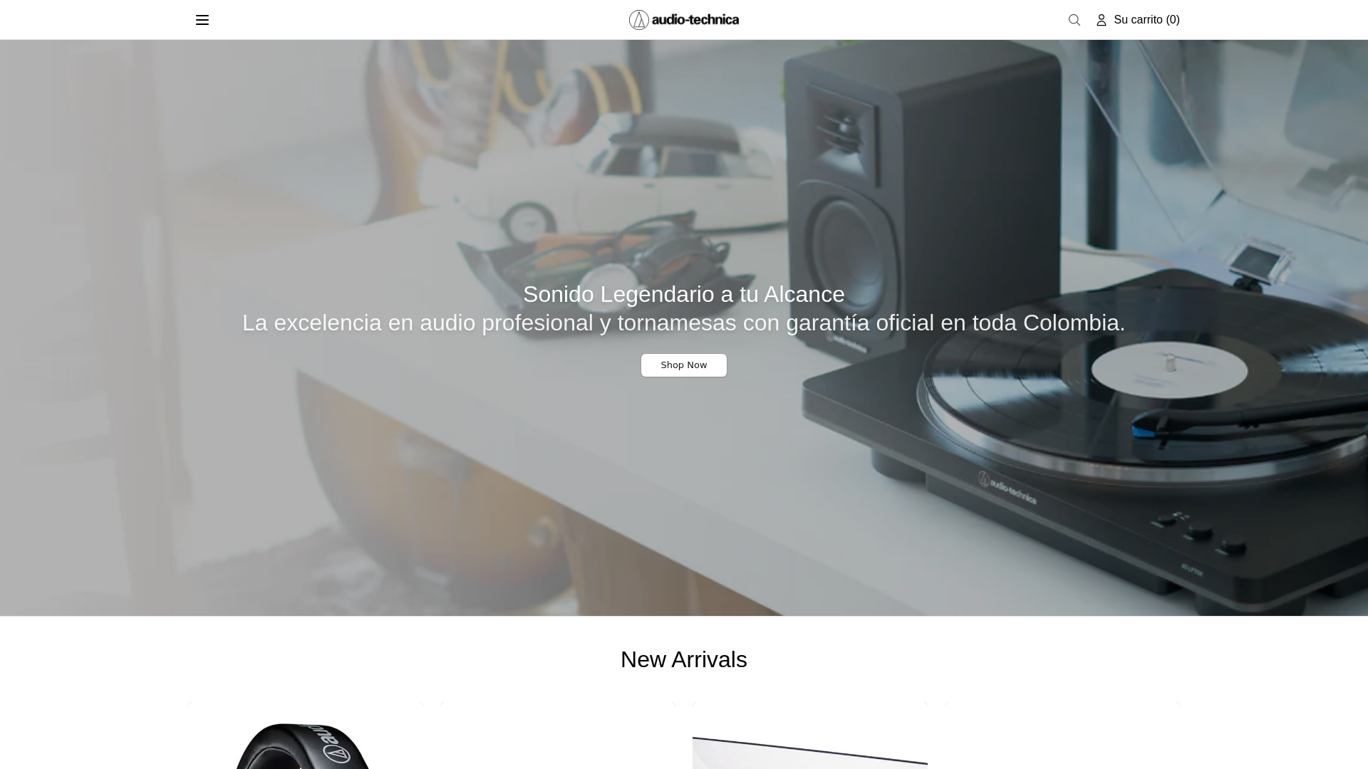 Screenshot of audiotechnicastudio.shop