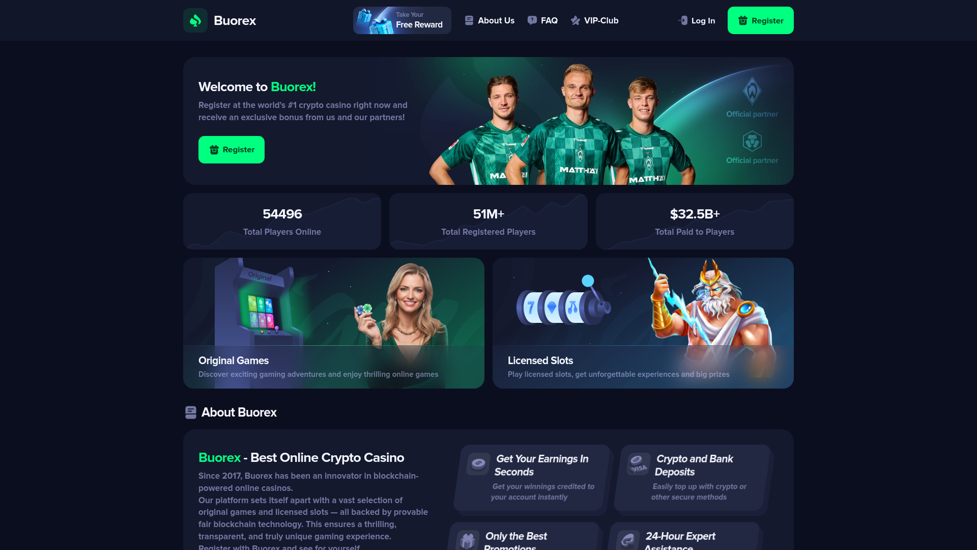 Screenshot of buorex.win
