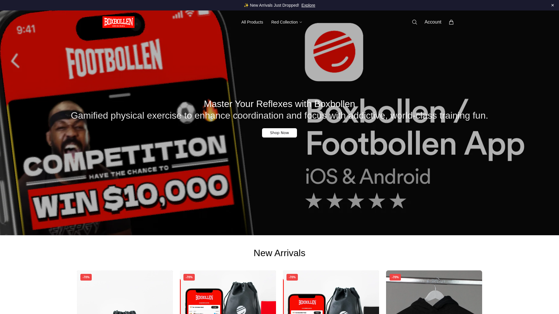 Screenshot of bollzone.shop