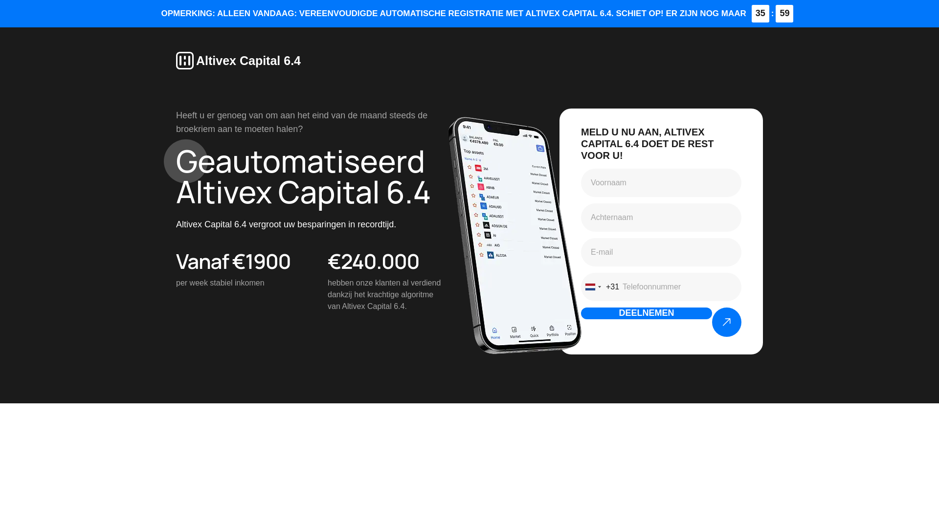 Screenshot of altivexcapital64.net