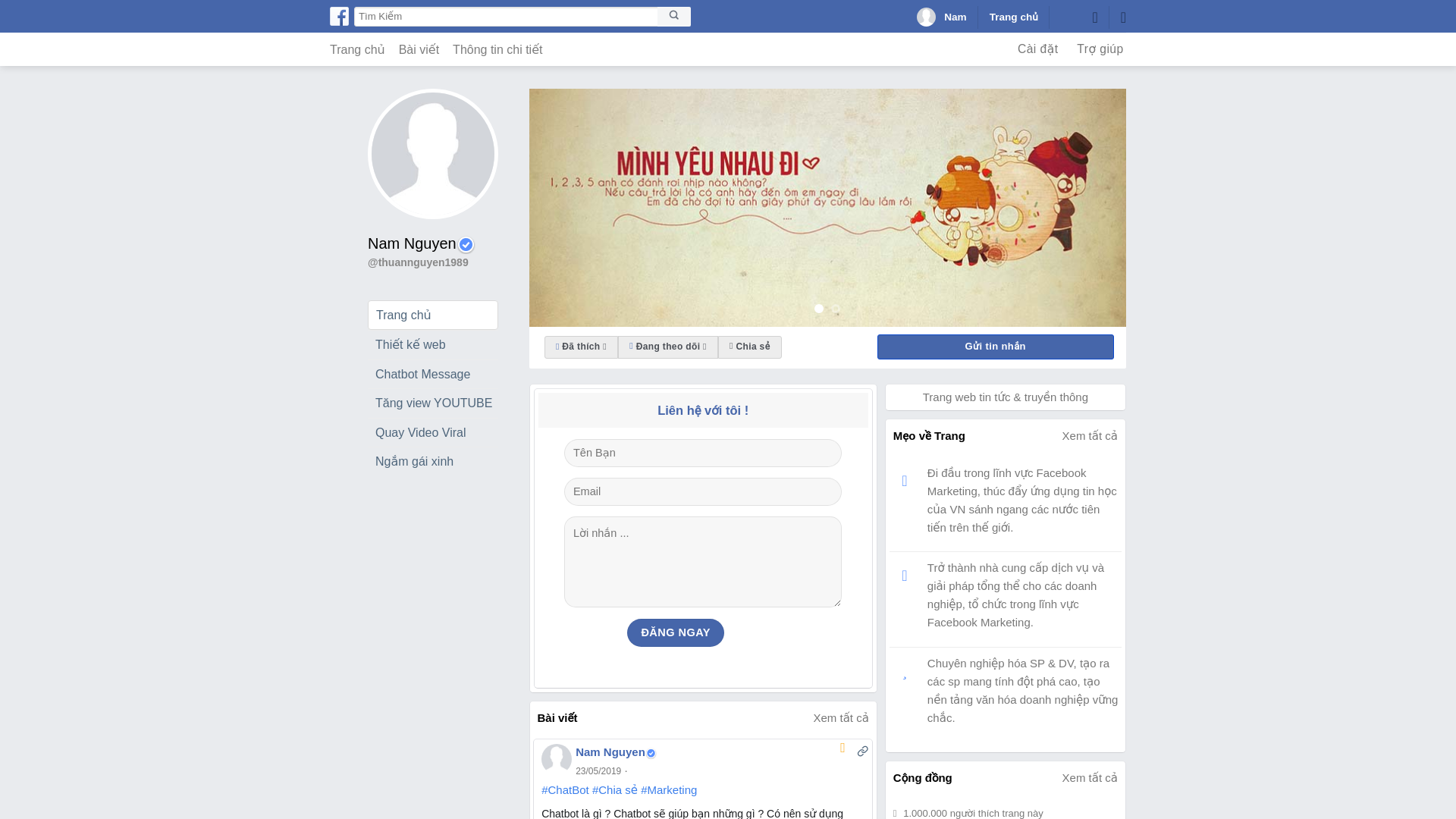 Screenshot of facebook.web1click.com