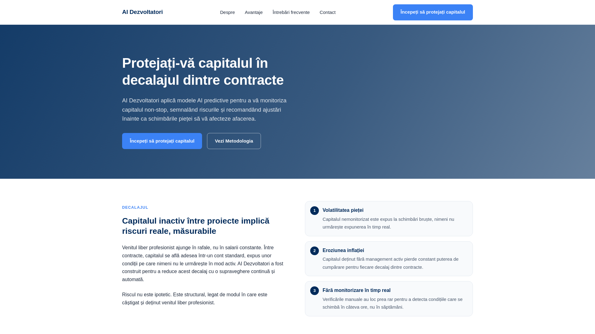 Screenshot of aidezvoltatoritrade.com