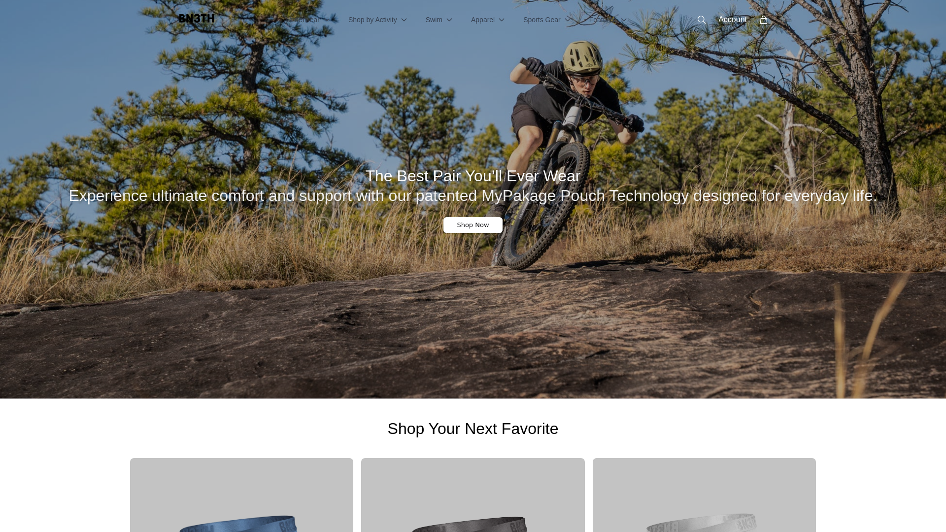 Screenshot of bn3thapparel.shop