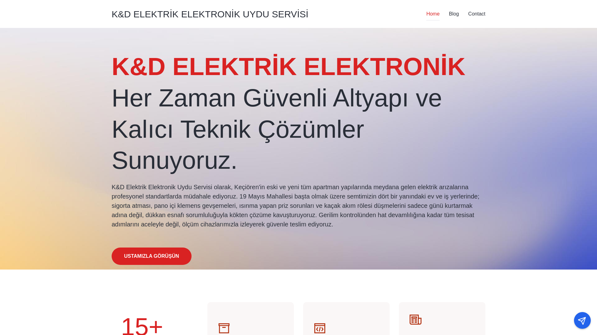 Снимок экрана kdelektrikelektronik.com