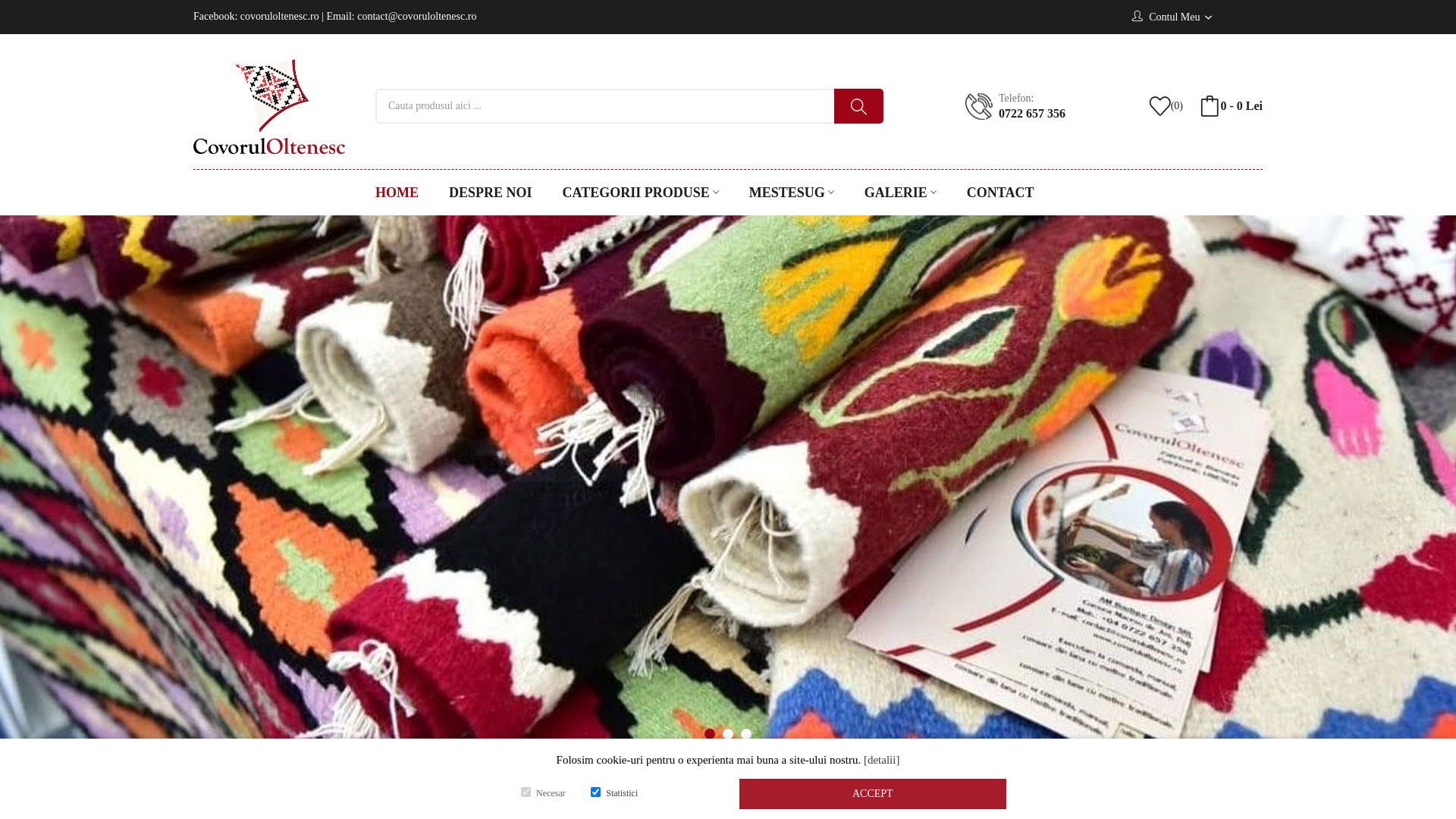 Screenshot of covoruloltenesc.ro