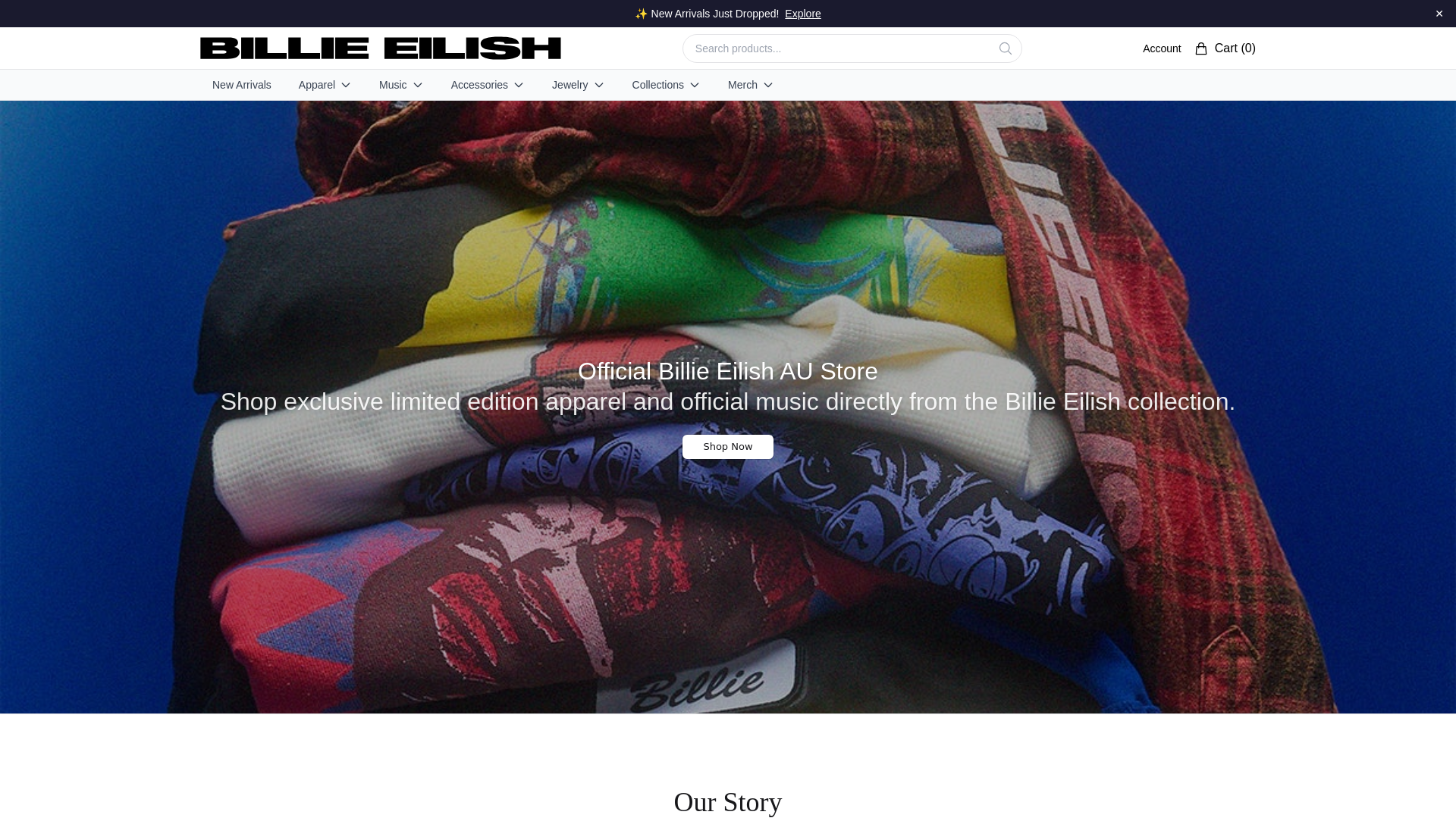 Tangkapan layar billea.shop