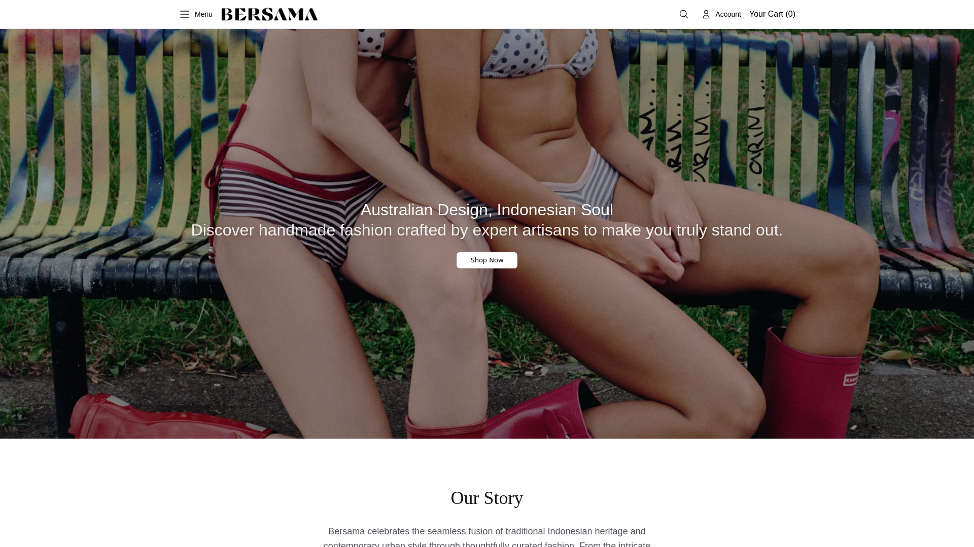 Screenshot of bersamafashion.shop