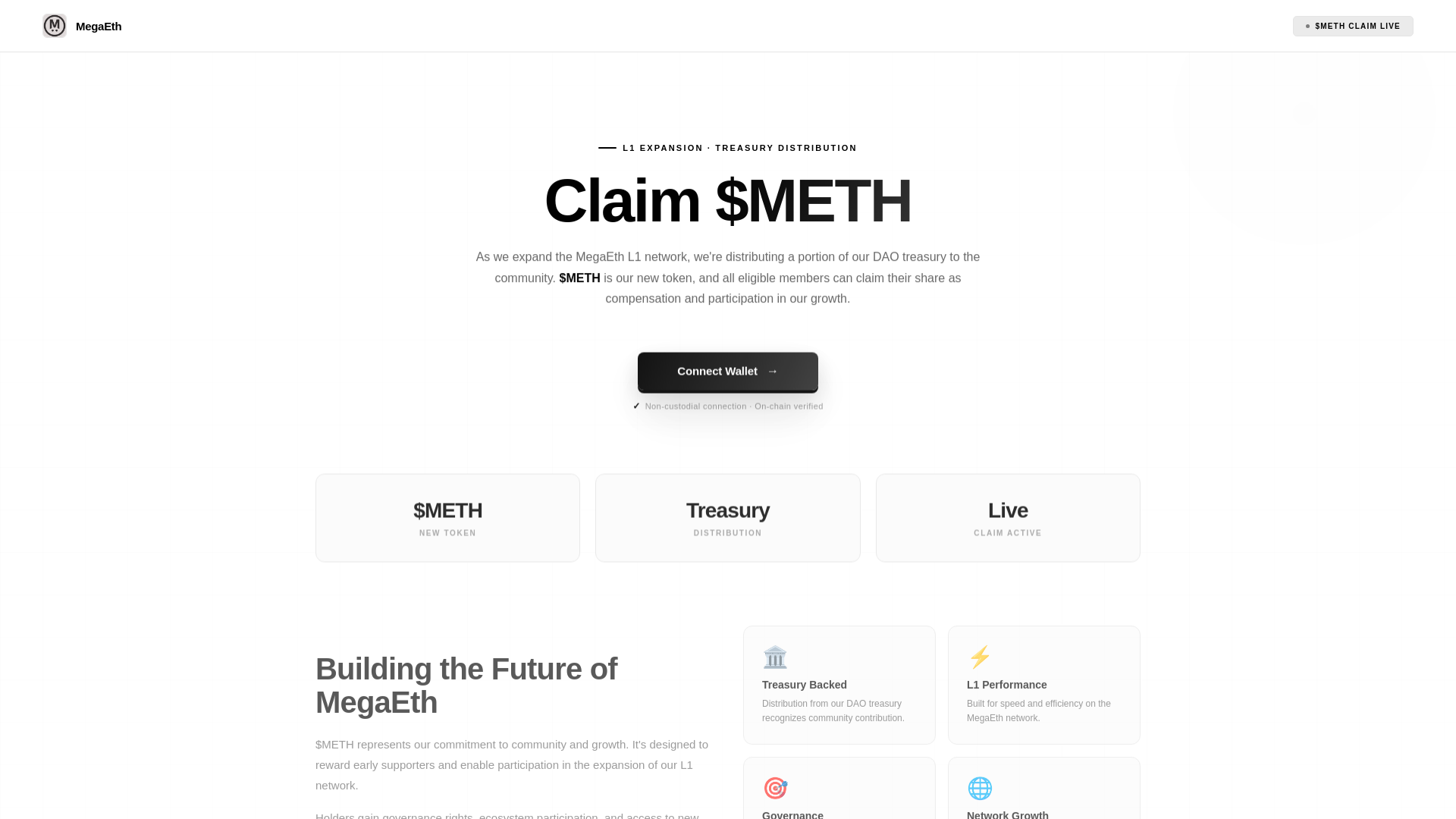 Capture d’écran de megaethchain.live