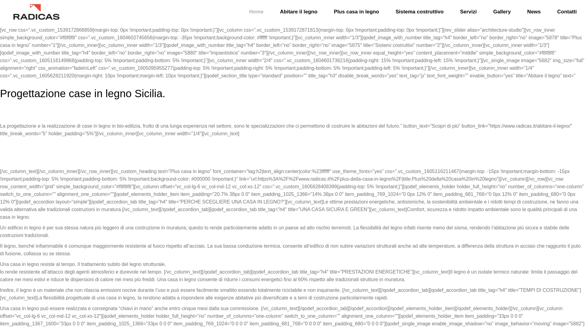Screenshot of radicas.it