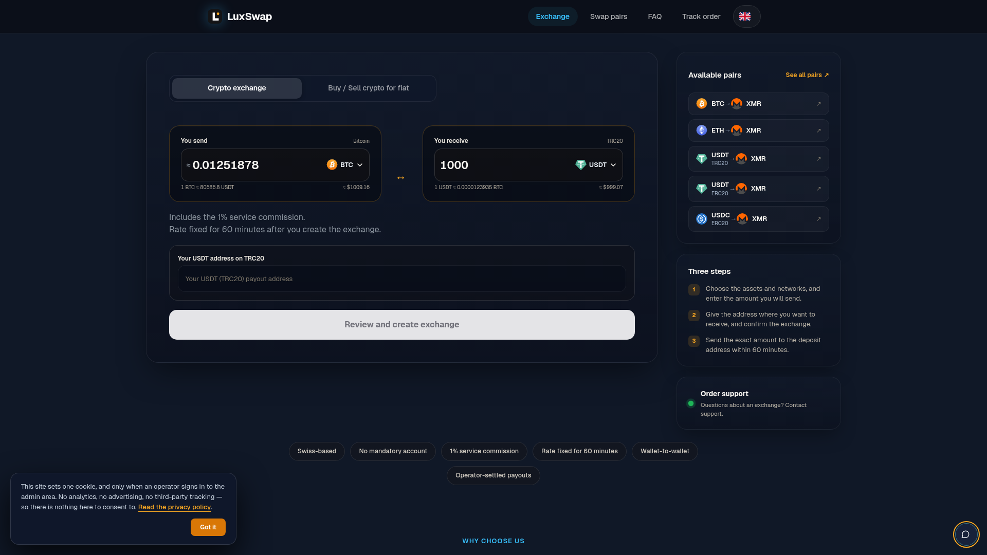 Stored capture of luxswap.cc