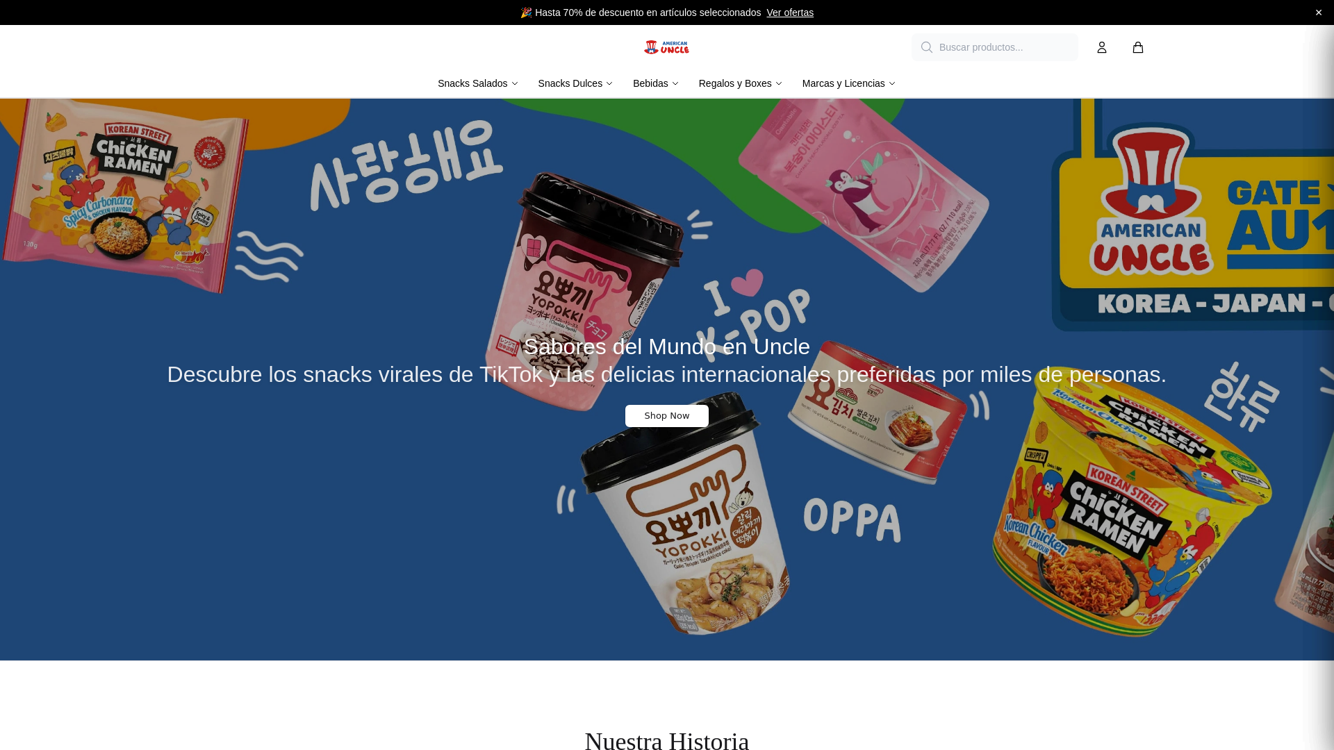 Screenshot of americanunclestore.shop