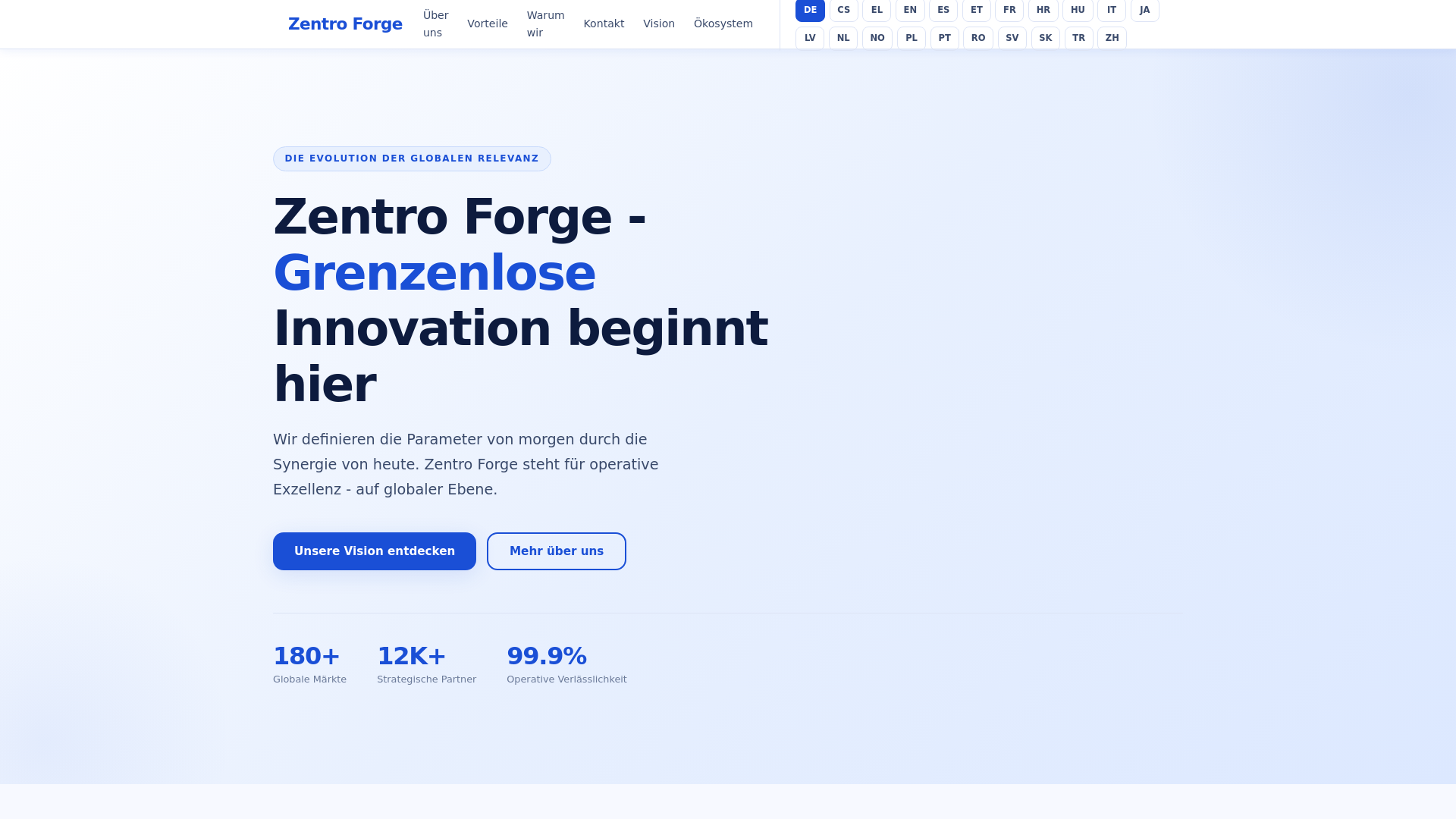Screenshot of zentroforge.net