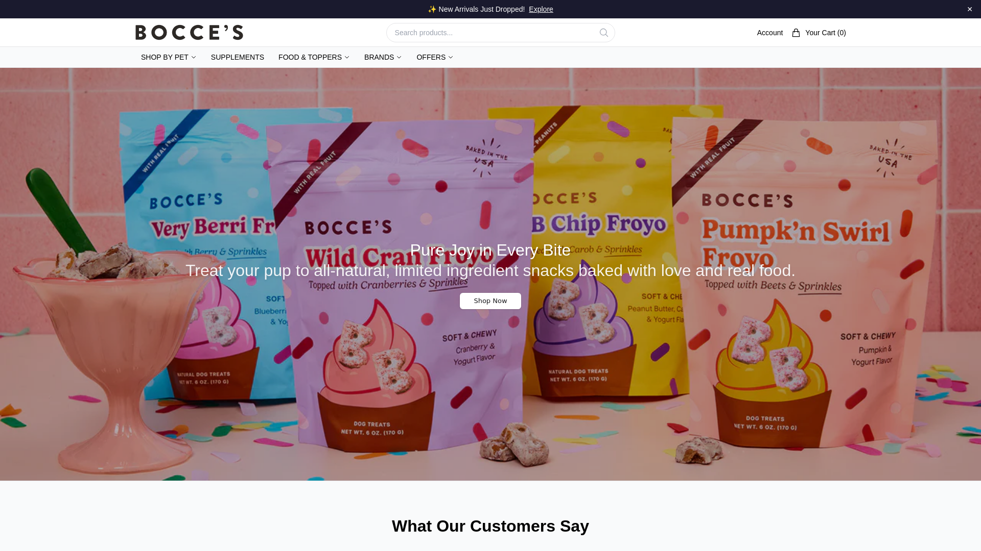 Screenshot di boccesbakeryonline.shop