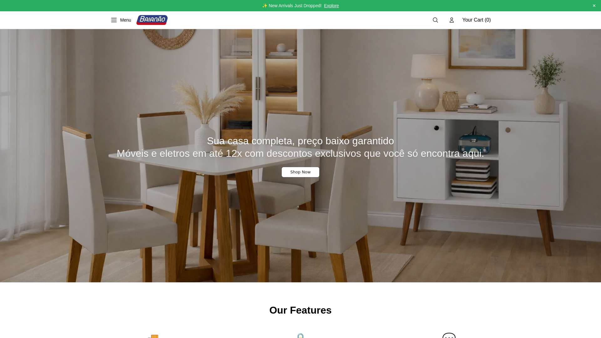 Screenshot of baianao.shop