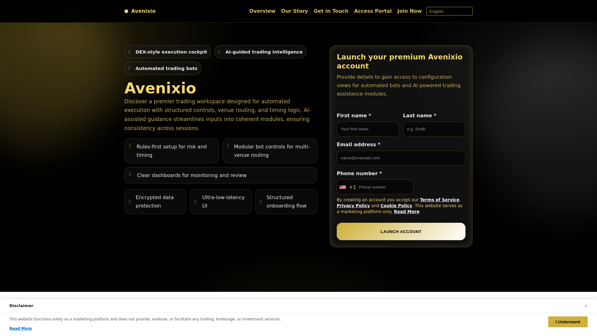 Screenshot of avenixiotech.com