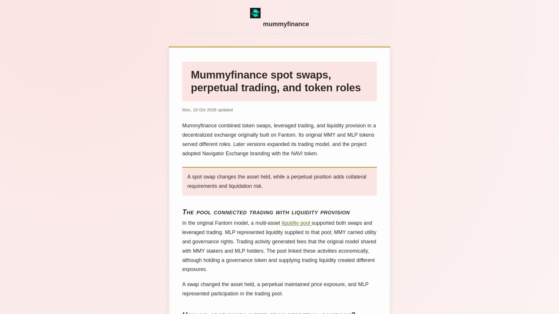 Screenshot of mumymfinance.ink