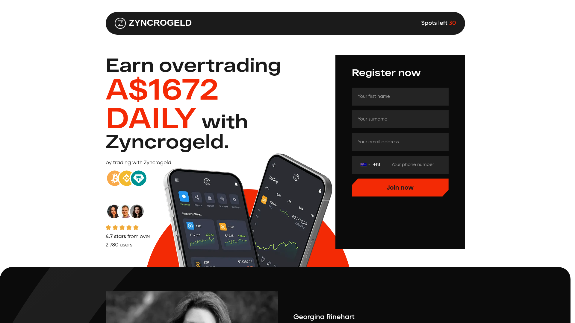 Screenshot of zyncrogeldplatform.de