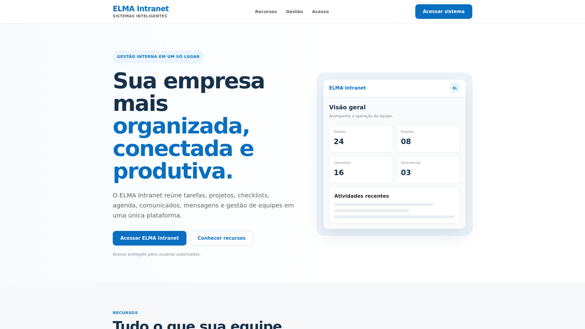 Screenshot of elmaintranet.com.br