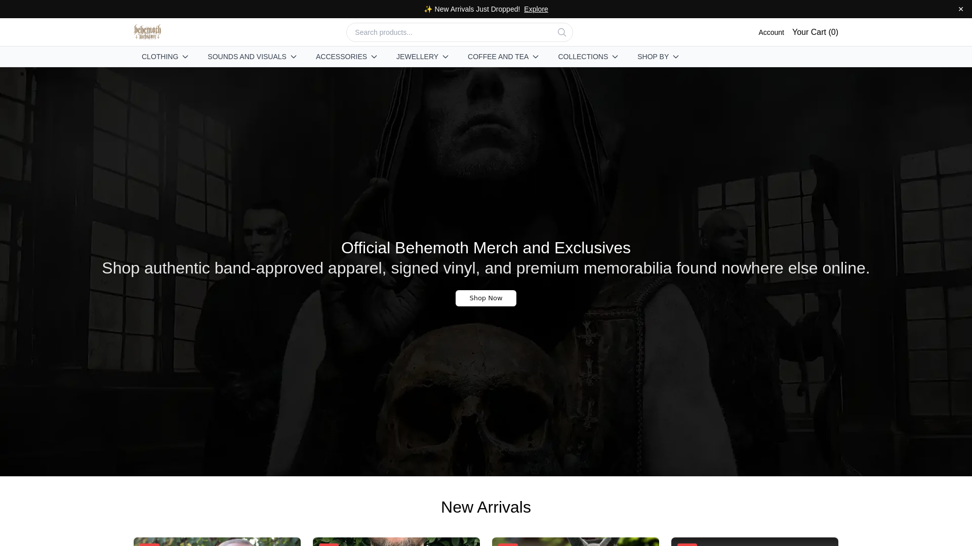 Screenshot of behemothonline.shop