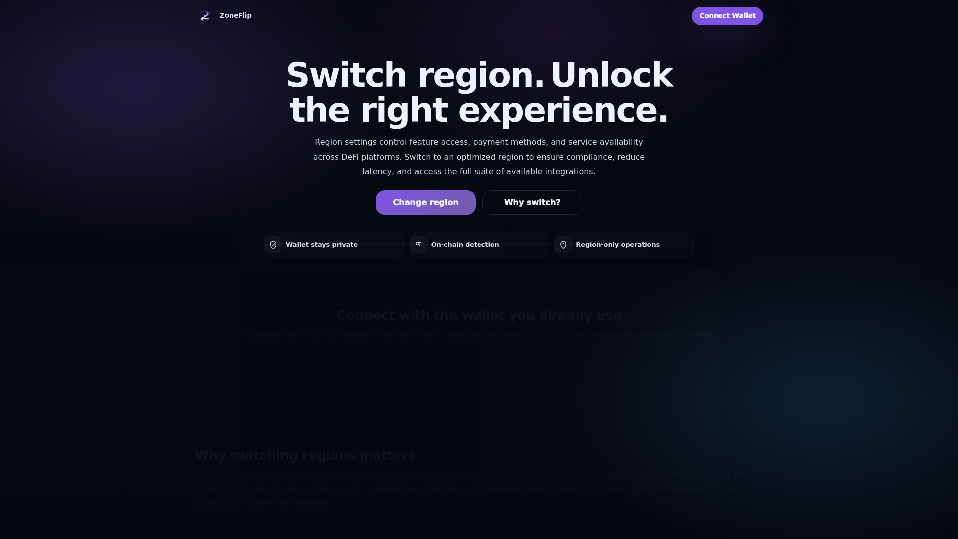 Screenshot of zoneflip.info