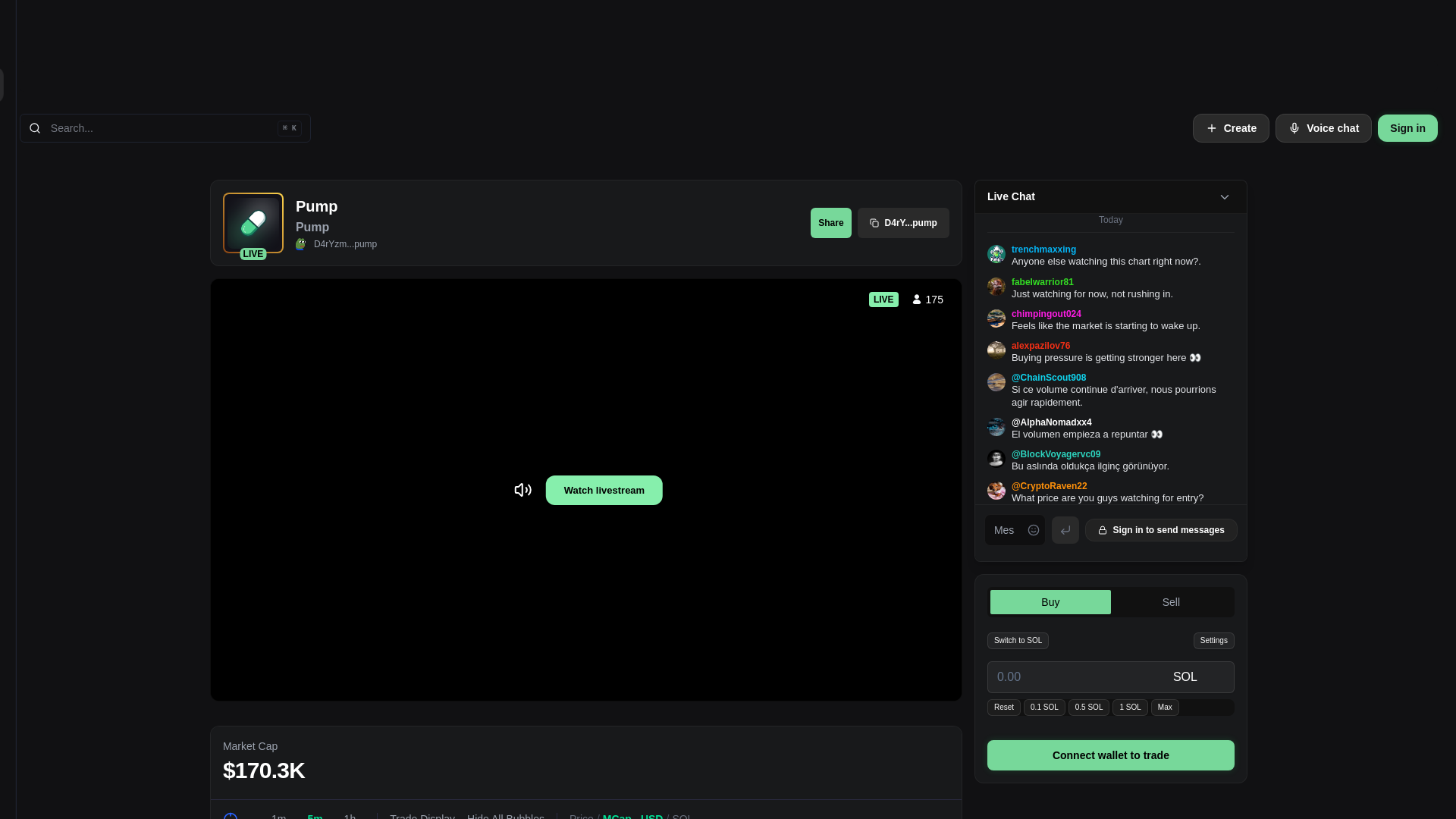 Screenshot of pump-coin-live.fun