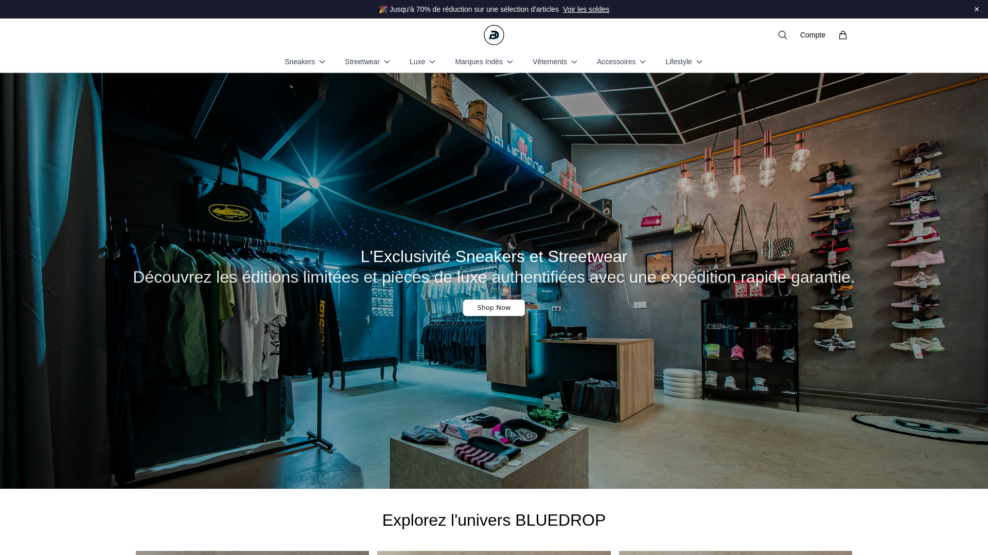 Screenshot von bluedropfashion.shop