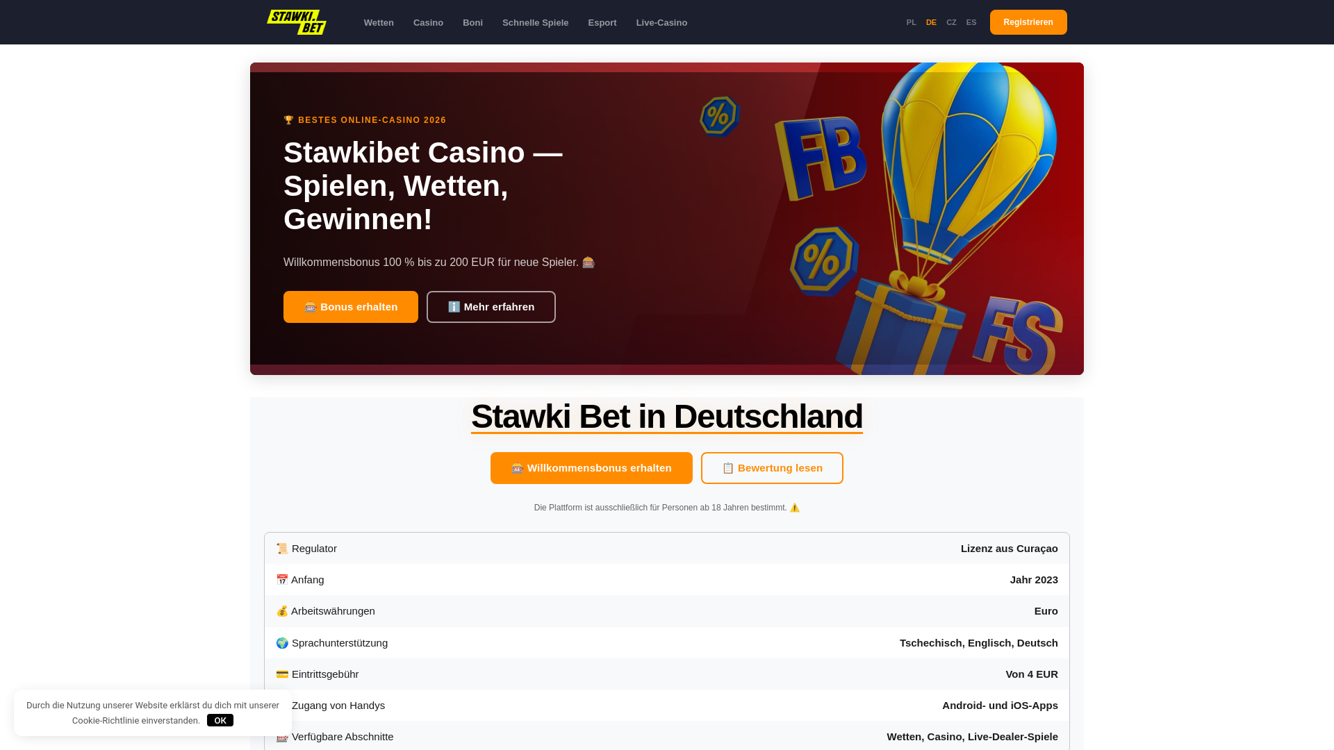 Screenshot of stawki-bets.de
