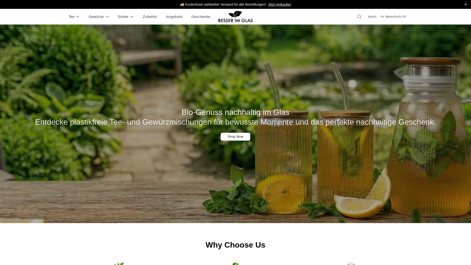 Screenshot of bessernow.shop