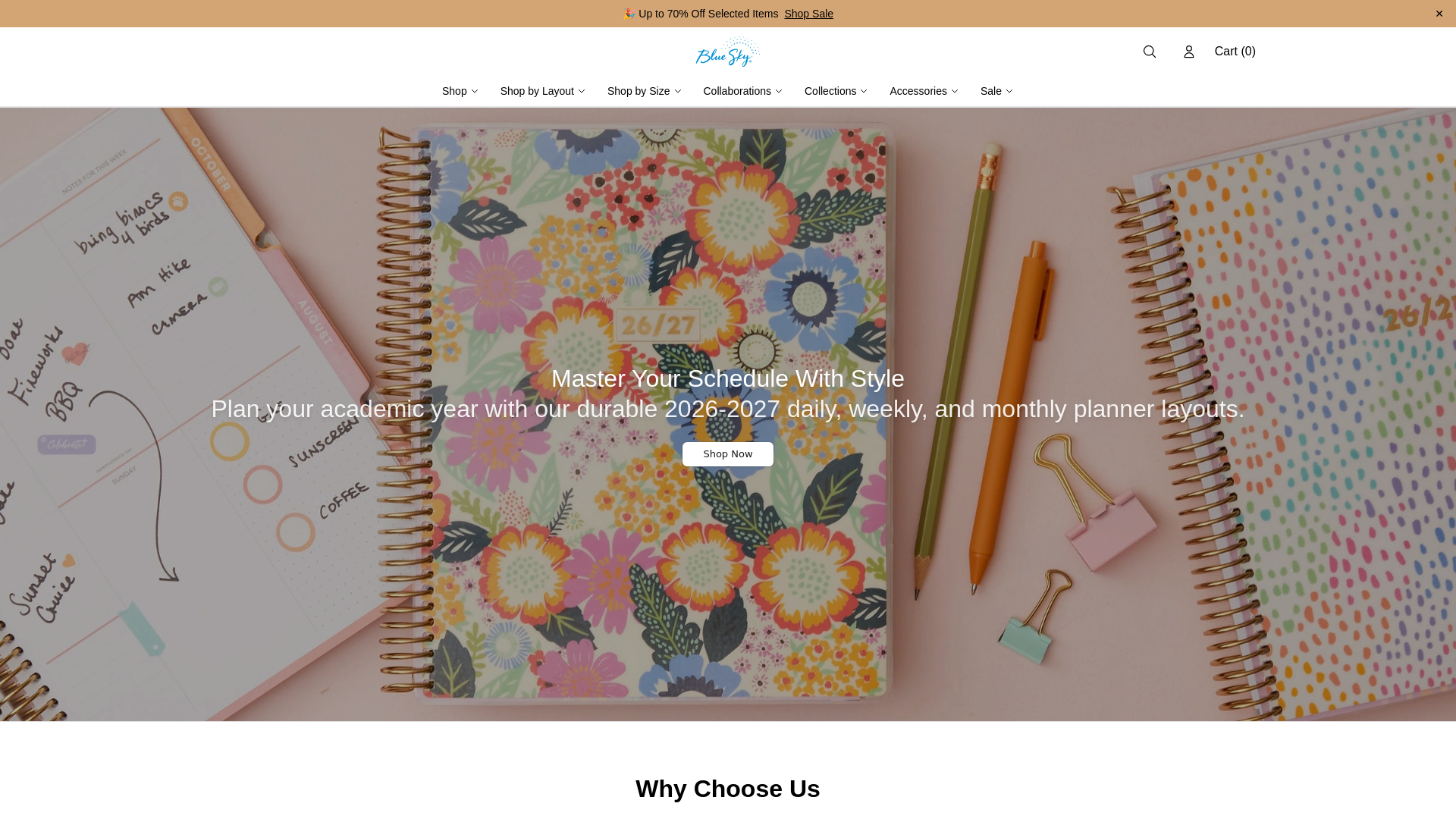 Screenshot of blueskyshop.shop