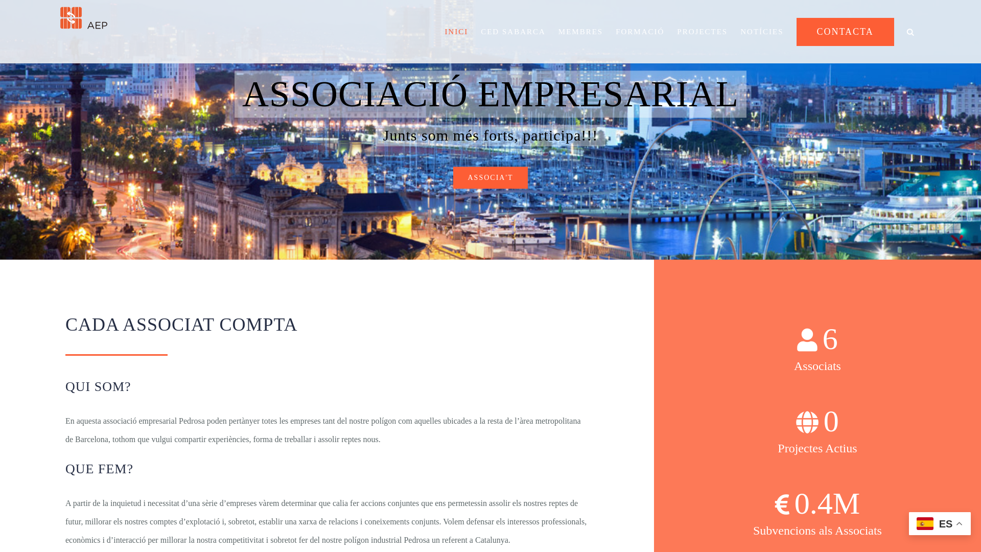 Screenshot of aepedrosa.com